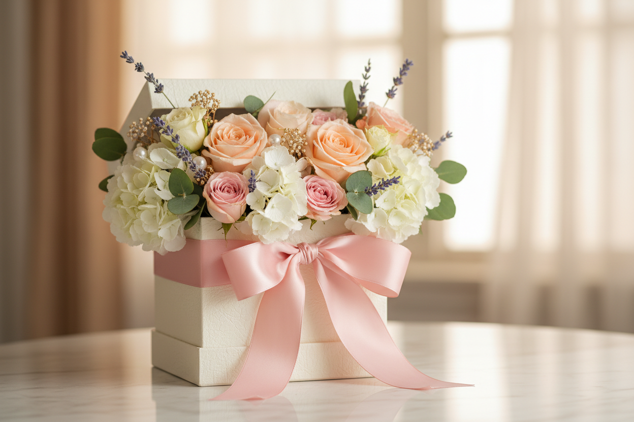 gift box flower